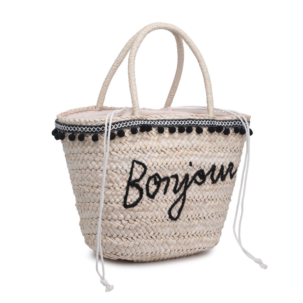Product Image of Urban Expressions Bonjour Tote 840611100191 View 6 | Beige