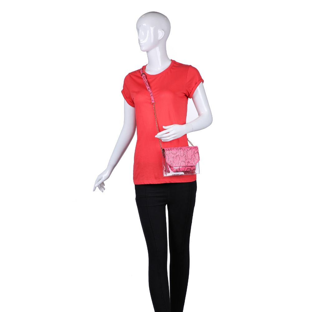 Product Image of Urban Expressions Tailgate - Snake Crossbody 840611162939 View 5 | Neon Pink