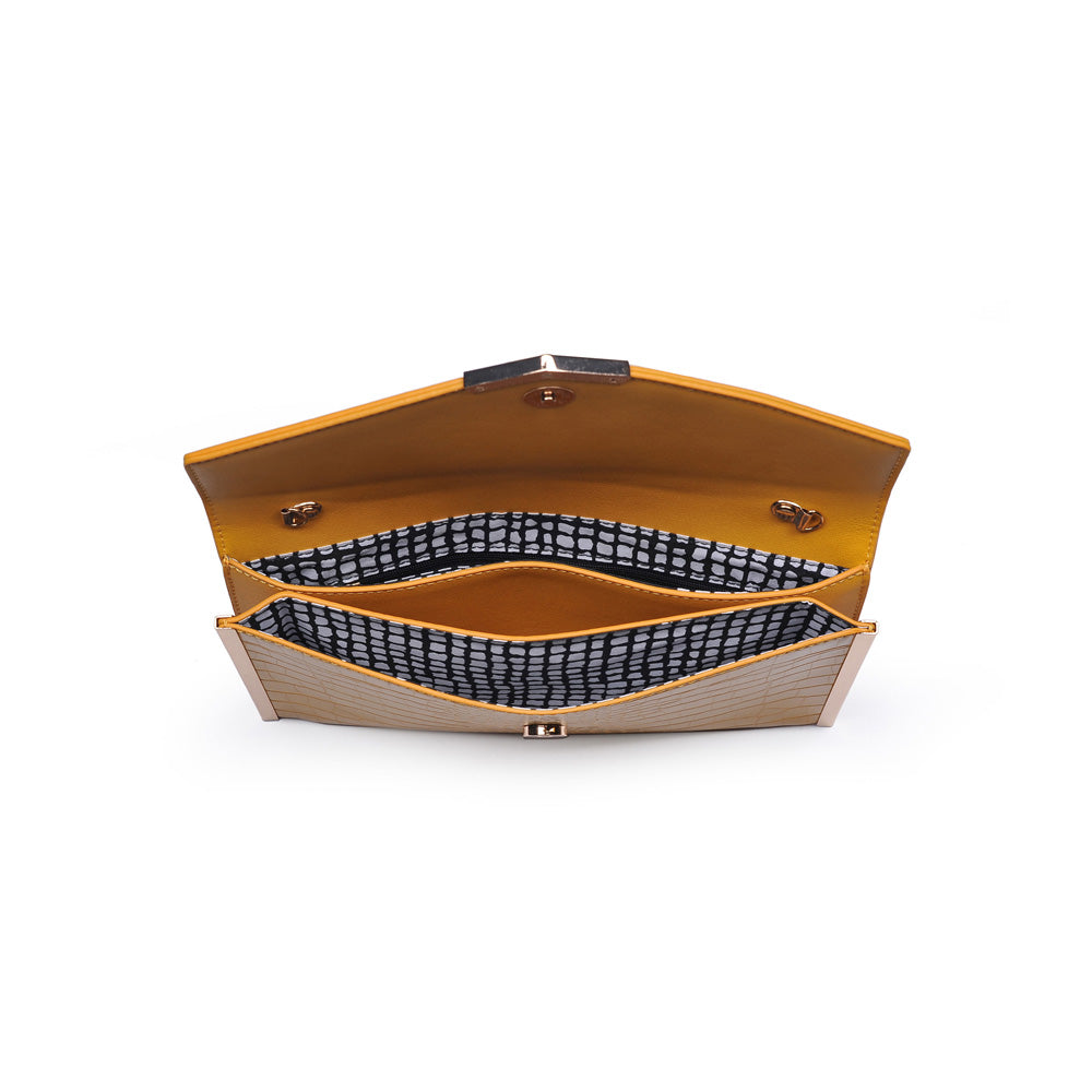 Product Image of Urban Expressions Heather Clutch NA-840611159649 View 4 | Mustard