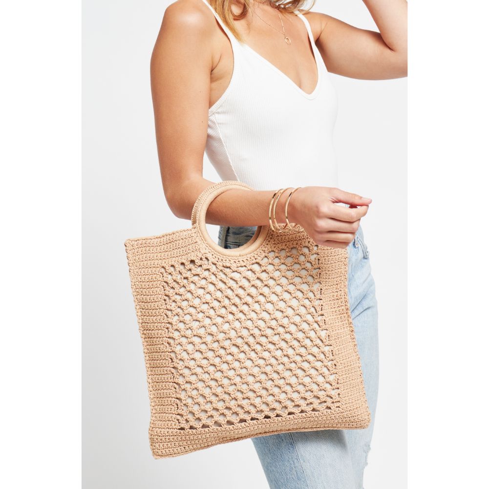 Woman wearing Natural Urban Expressions Bermuda Tote 840611181725 View 1 | Natural