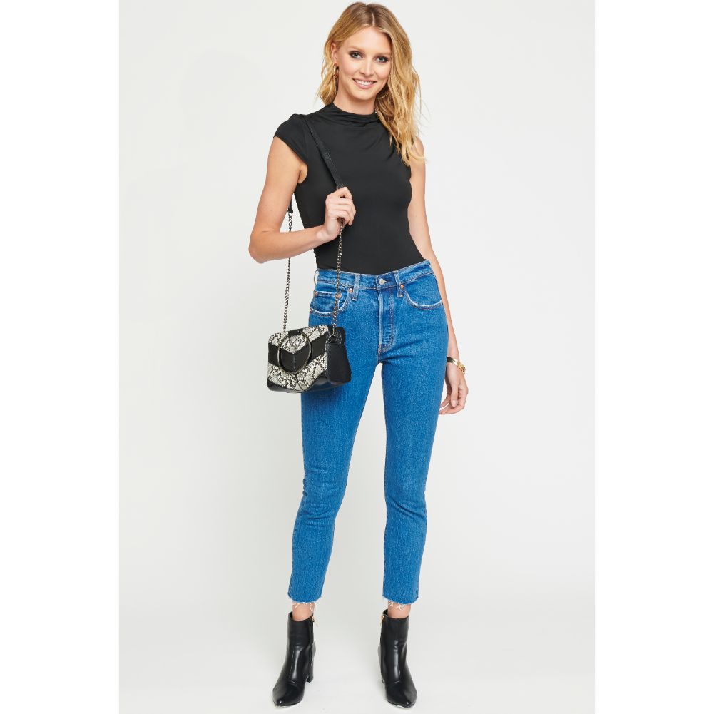 Woman wearing Black Urban Expressions Angelina Crossbody NA-840611152541 View 4 | Black