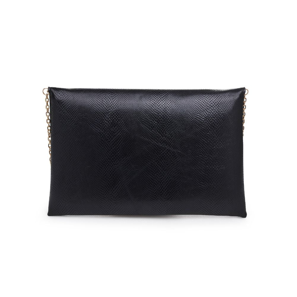 Product Image of Urban Expressions Lena Lizard Clutch 840611174093 View 3 | Black