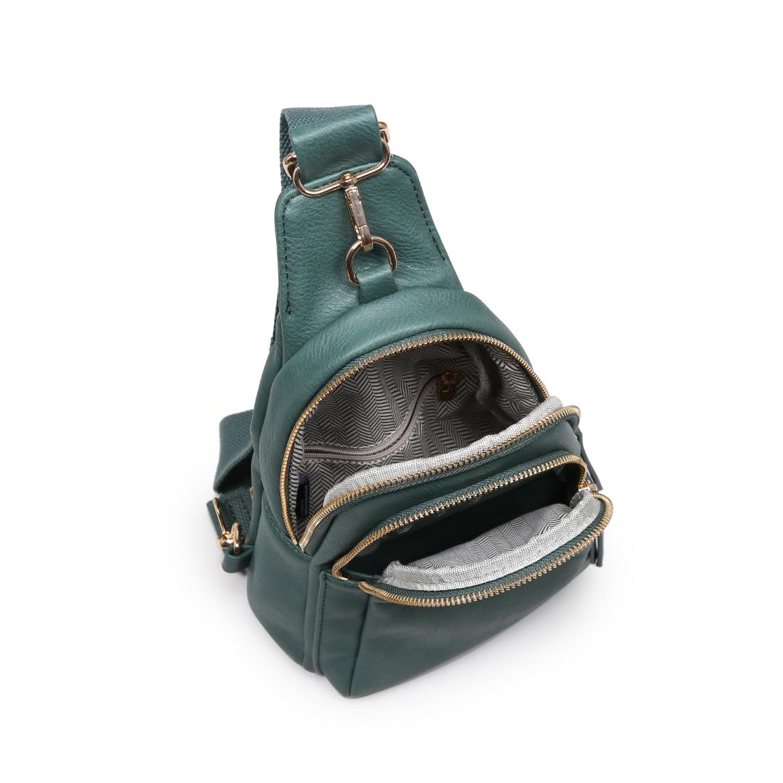 Product Image of Urban Expressions Strider Sling Backpack 840611198006 View 4 | Emerald