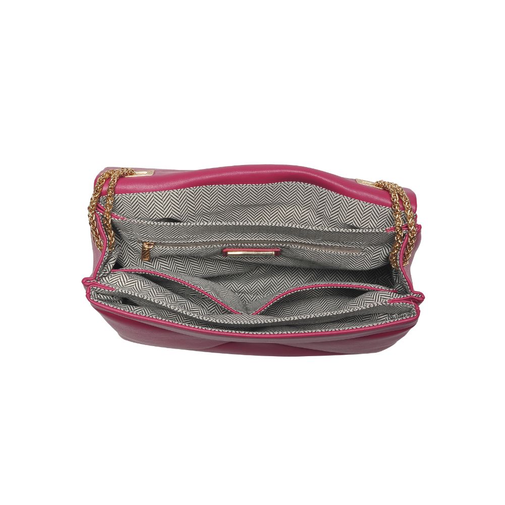 Woman wearing Magenta Urban Expressions Ribbon Crossbody 840611102812 View 9 | Magenta
