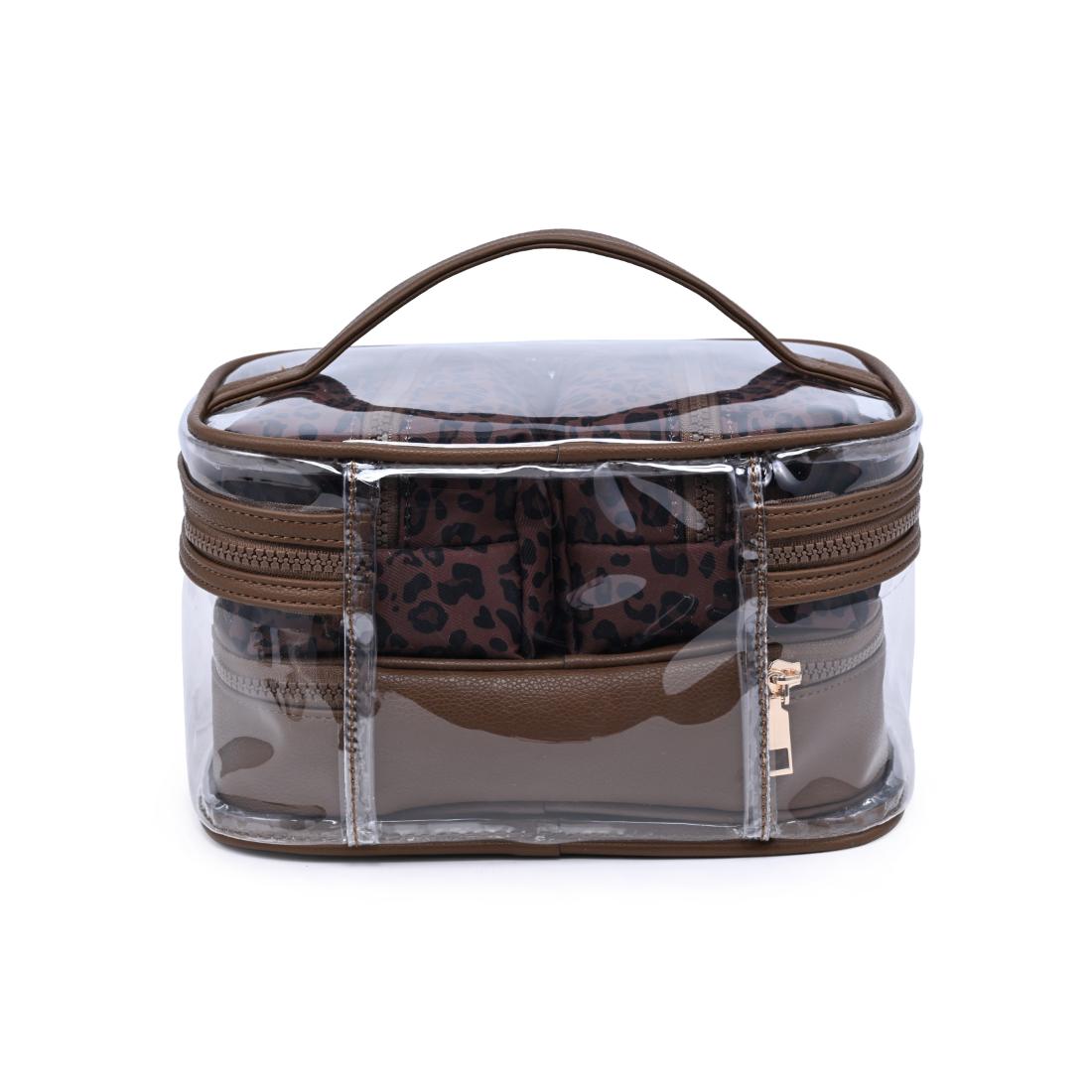 Urban Essentials Safari Chic - 4 Piece Train Case Set 840504215766 View 7 | Chocolate Leopard