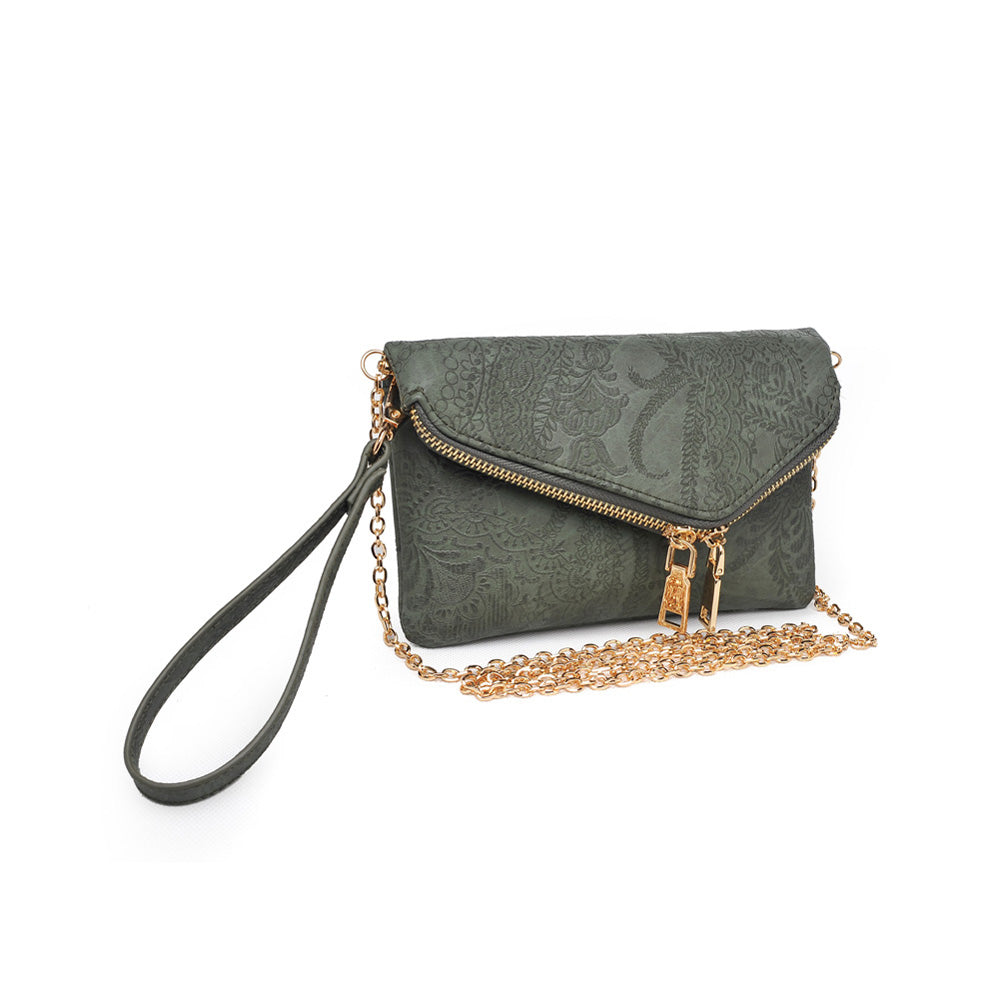 Product Image of Urban Expressions Lucy Floral Wristlet NA-840611151537 View 2 | Olive