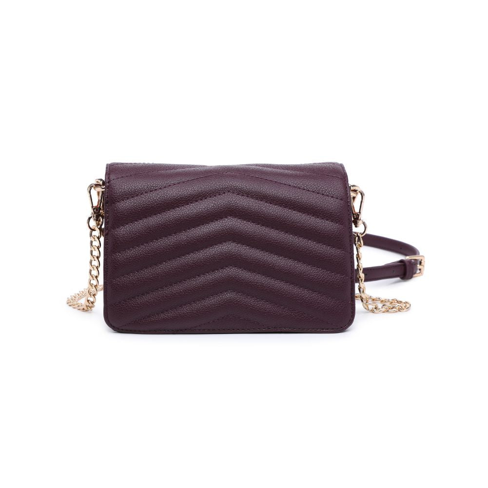 Product Image of Urban Expressions Genny - Chevron Stitch Crossbody 818209017190 View 7 | Merlot