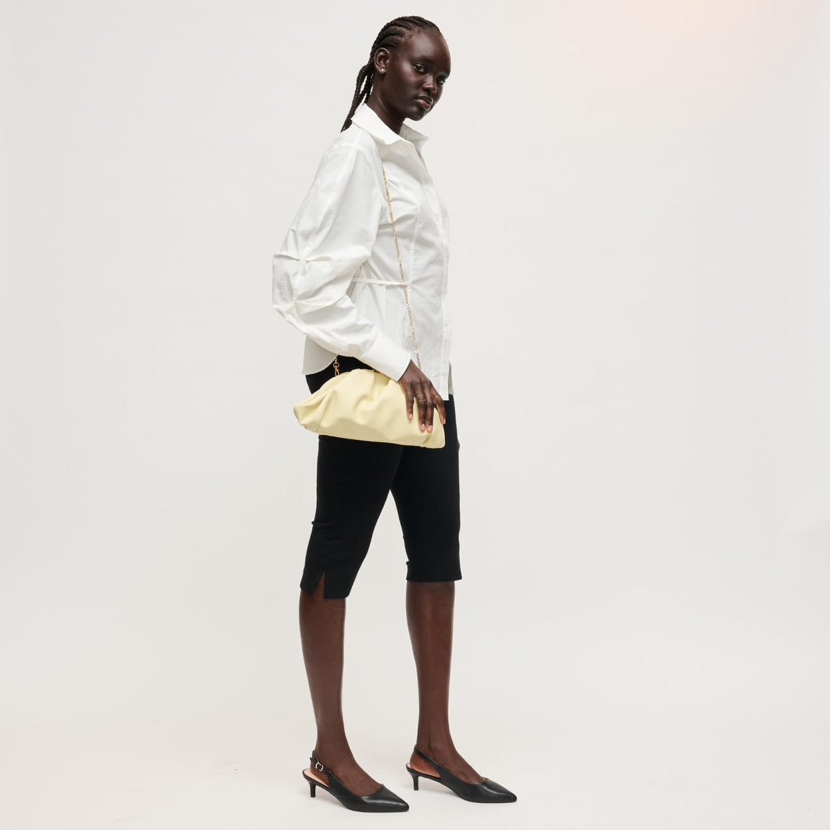 Woman wearing Butter Urban Expressions Jennifer Clutch 840504208232 View 3 | Butter