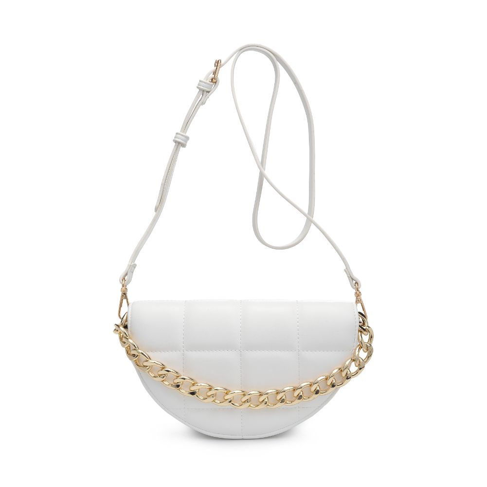 Product Image of Urban Expressions Natalie Crossbody 840611178619 View 5 | White