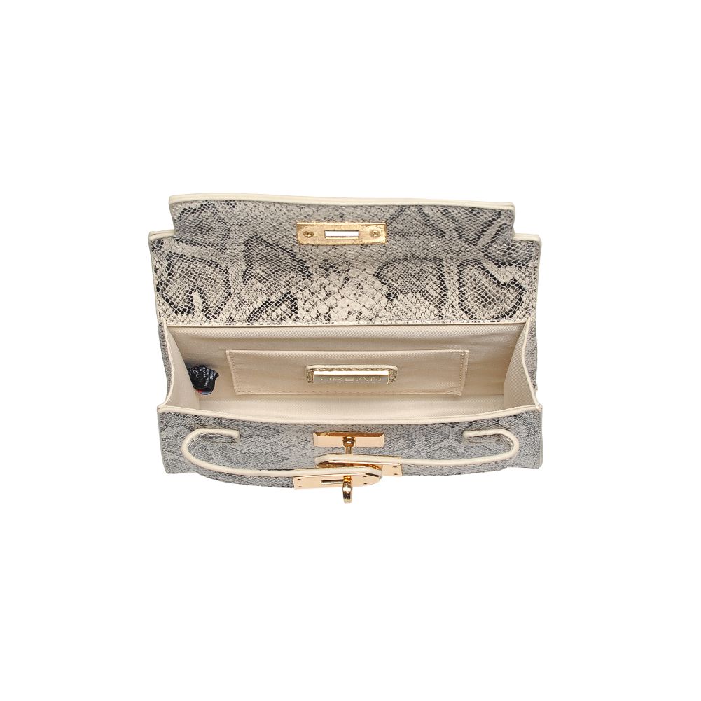 Product Image of Urban Expressions Georgina Snake Crossbody 840611181282 View 8 | Ivory Black