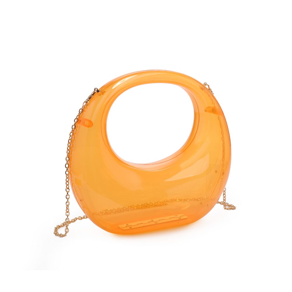 Woman wearing Neon Orange Urban Expressions Bess Evening Bag 840611116956 View 6 | Neon Orange
