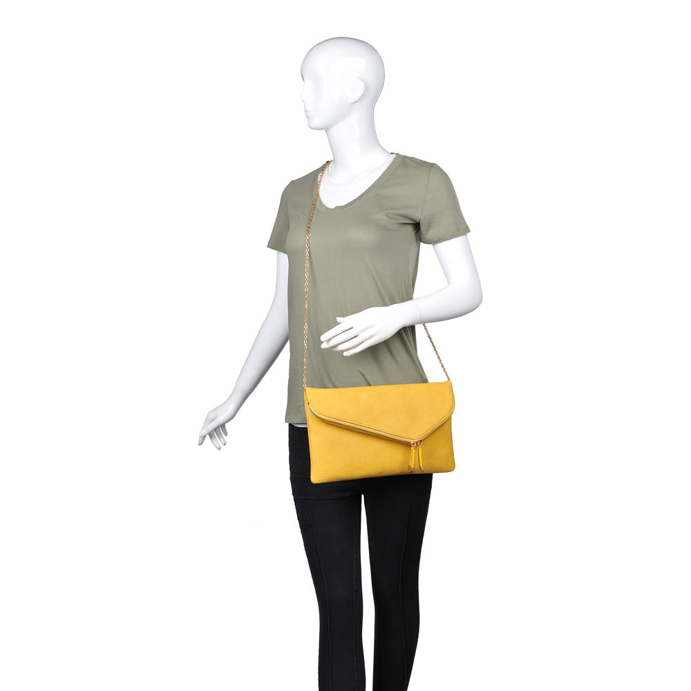 Product Image of Urban Expressions Stella Clutch 840611130396 View 5 | Mustard