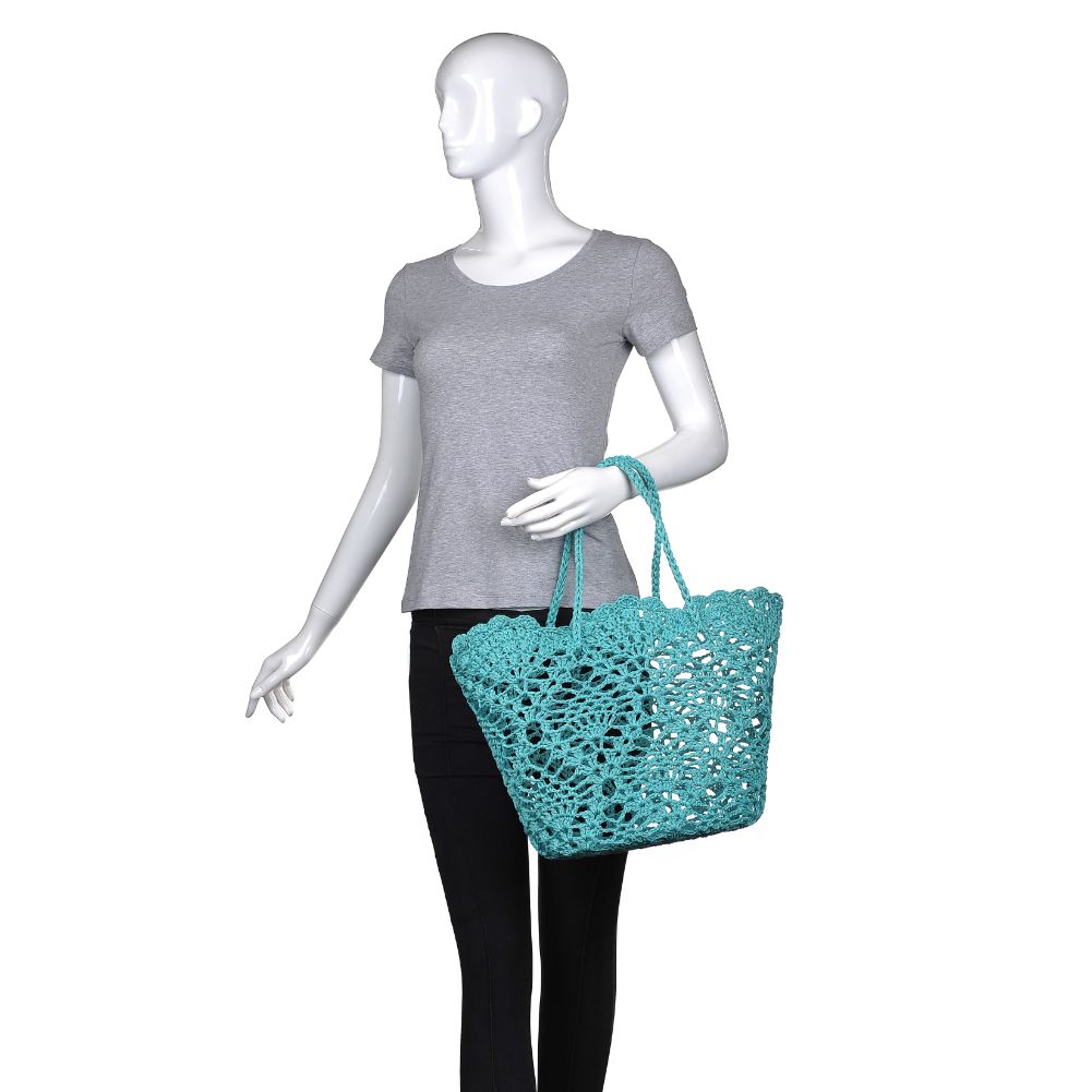 Product Image of Urban Expressions Poppy Tote 840611169563 View 5 | Turquoise