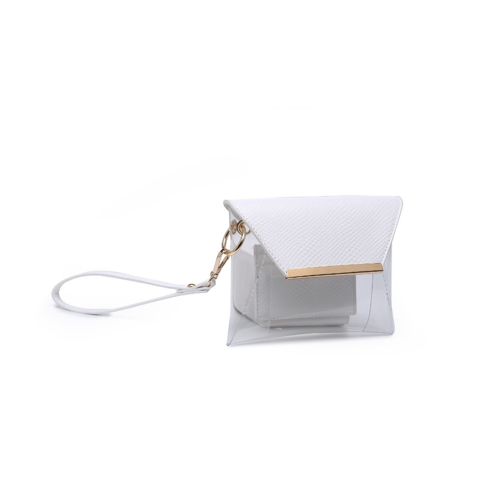 Product Image of Urban Expressions Reese Snake Wristlet NA-840611170811 View 6 | White