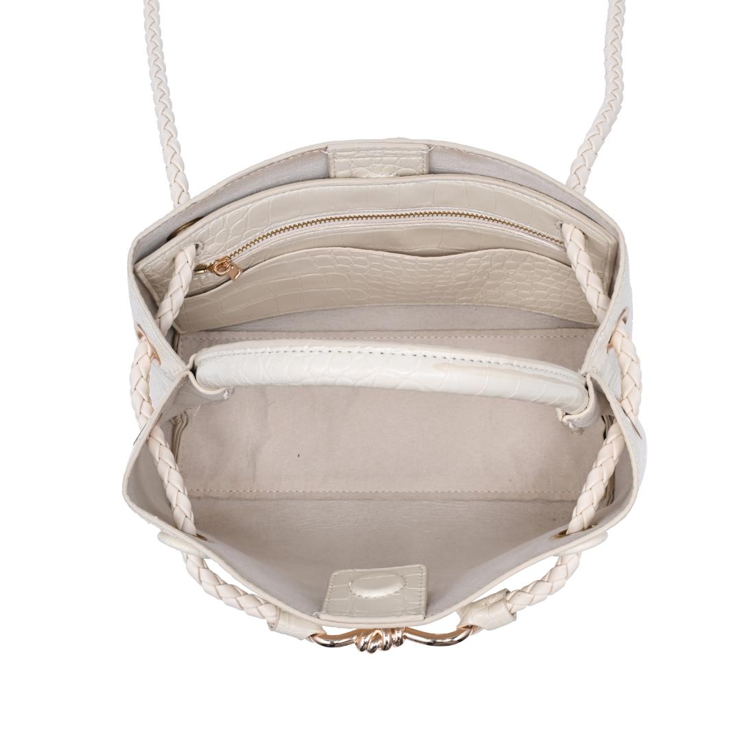 Urban Expressions Ryann - Croc Satchel 840504214561 View 4 | Cream