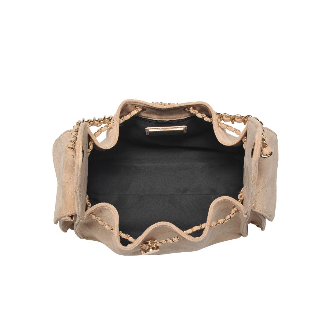 Product Image of Urban Expressions Willow - Quilted Faux Suede Hobo 840611198297 View 8 | Natural