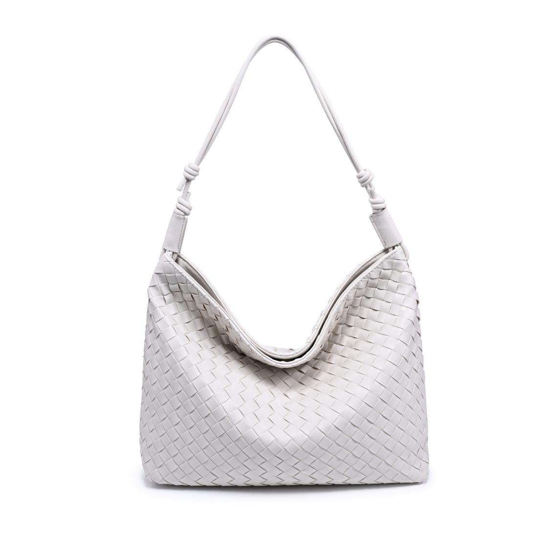 Woman wearing Ivory Urban Expressions Theo Hobo 840504205590 View 5 | Ivory