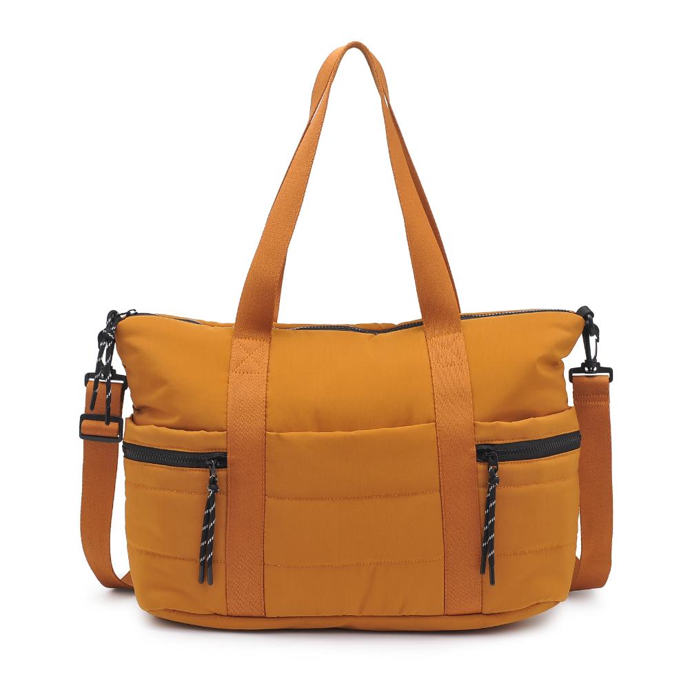 Woman wearing Mustard Urban Expressions Jessi Tote 840611141170 View 5 | Mustard