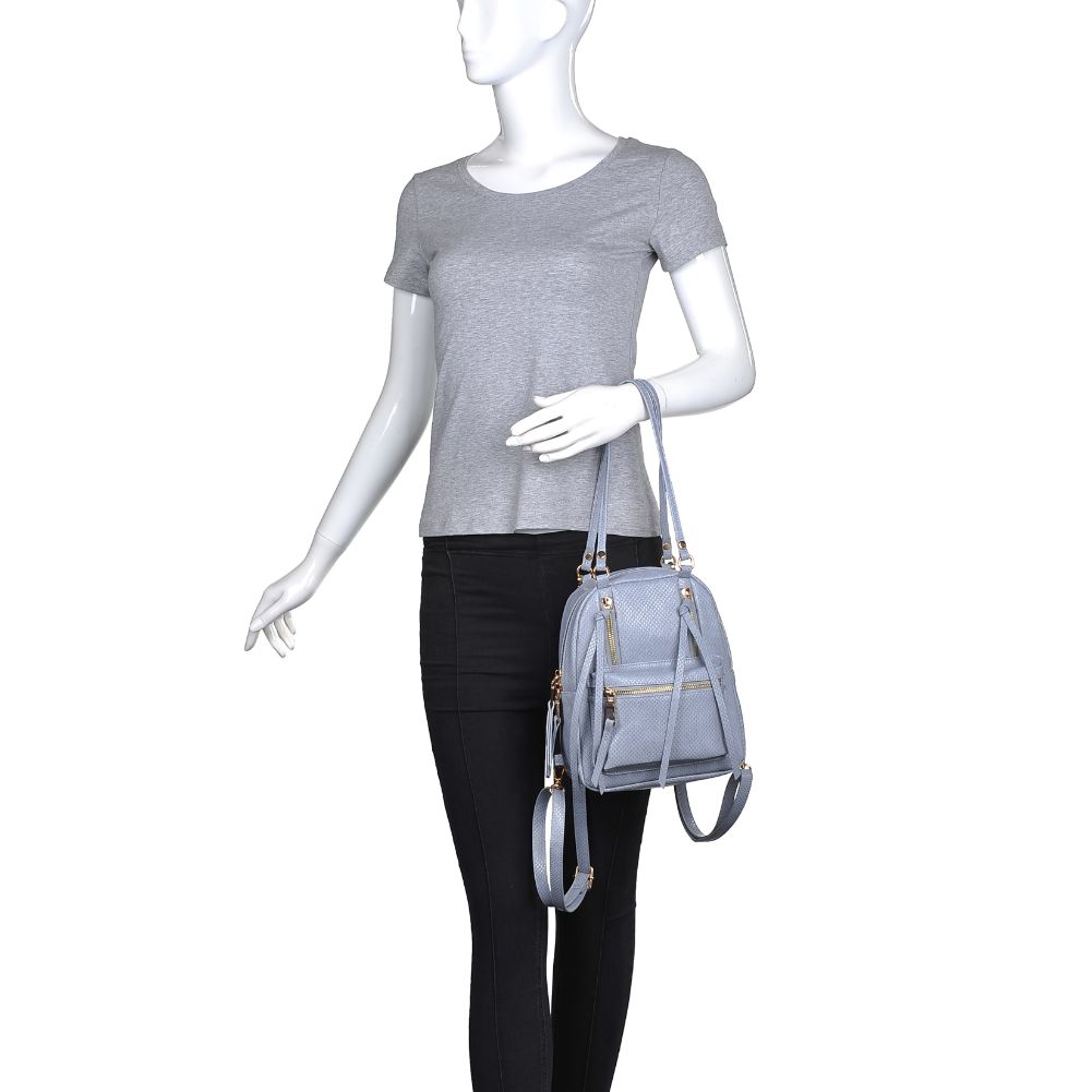 Product Image of Urban Expressions Watson Backpack 840611169266 View 5 | Misty Blue