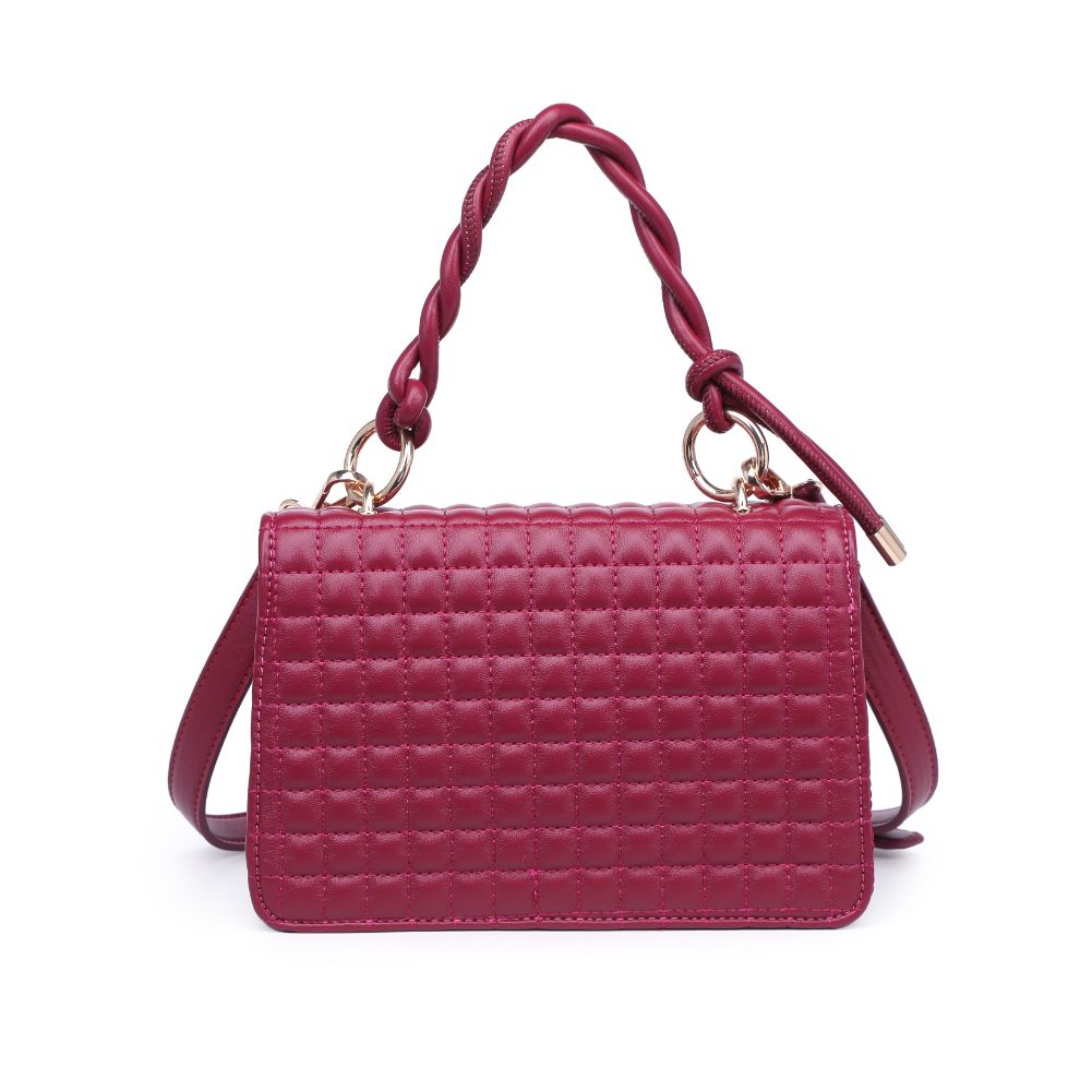 Woman wearing Wine Urban Expressions Zoe Crossbody 840611115409 View 7 | Wine