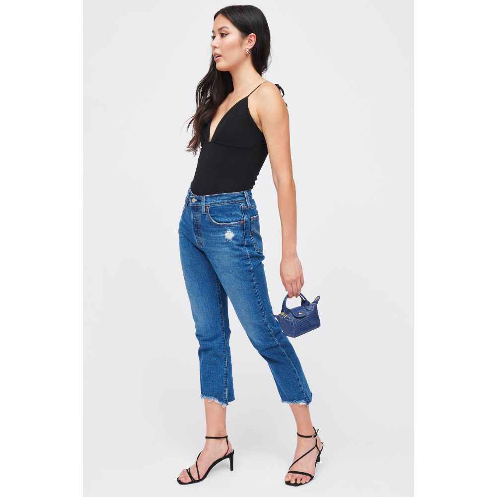 Woman wearing Navy Urban Expressions Hayley Mini Bag 840611185730 View 4 | Navy