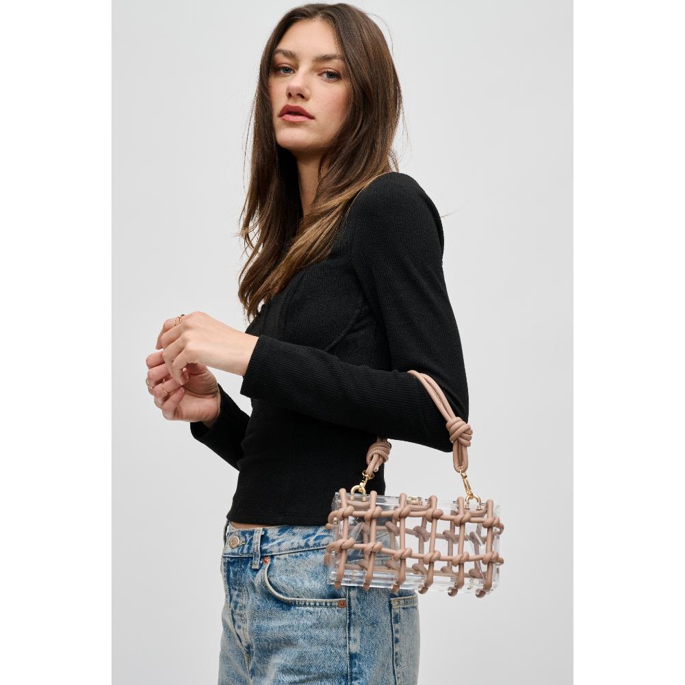 Woman wearing Natural Urban Expressions Mavis Evening Bag 840611191687 View 1 | Natural
