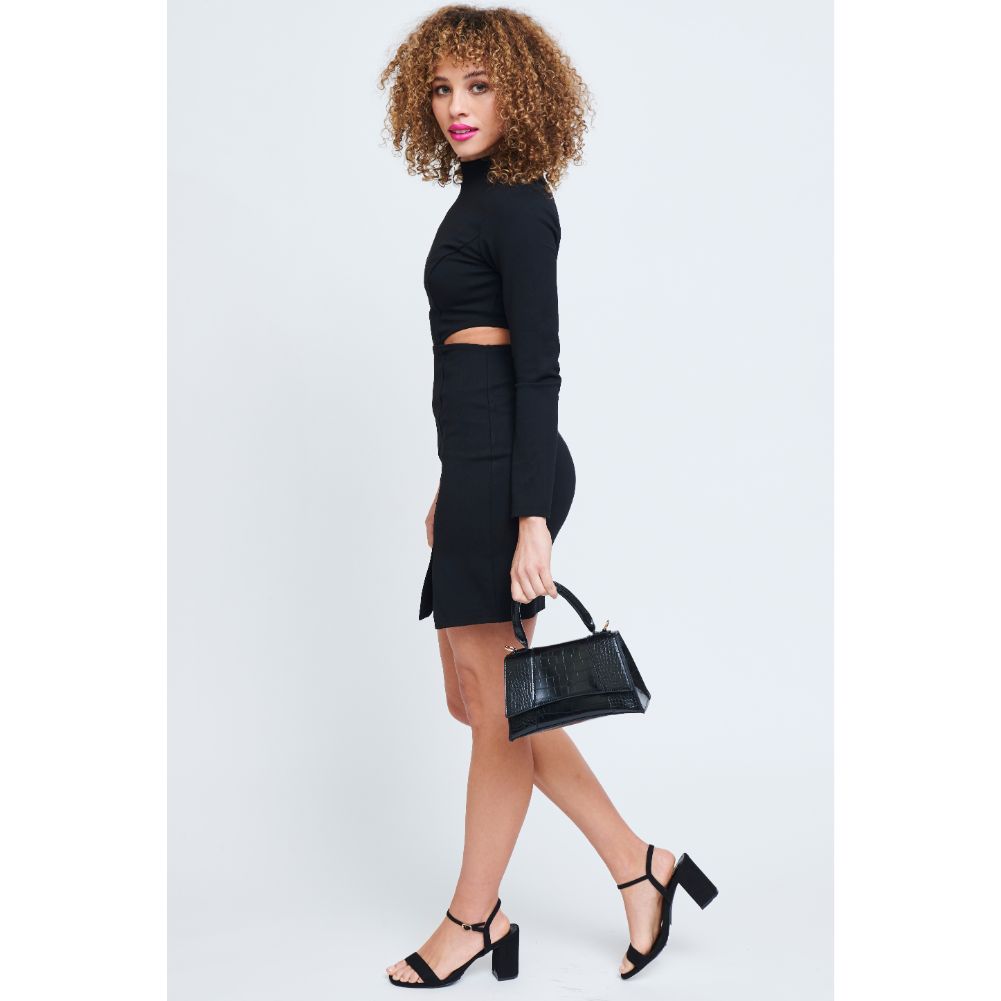 Woman wearing Black Urban Expressions Lucas Crossbody 840611181008 View 4 | Black