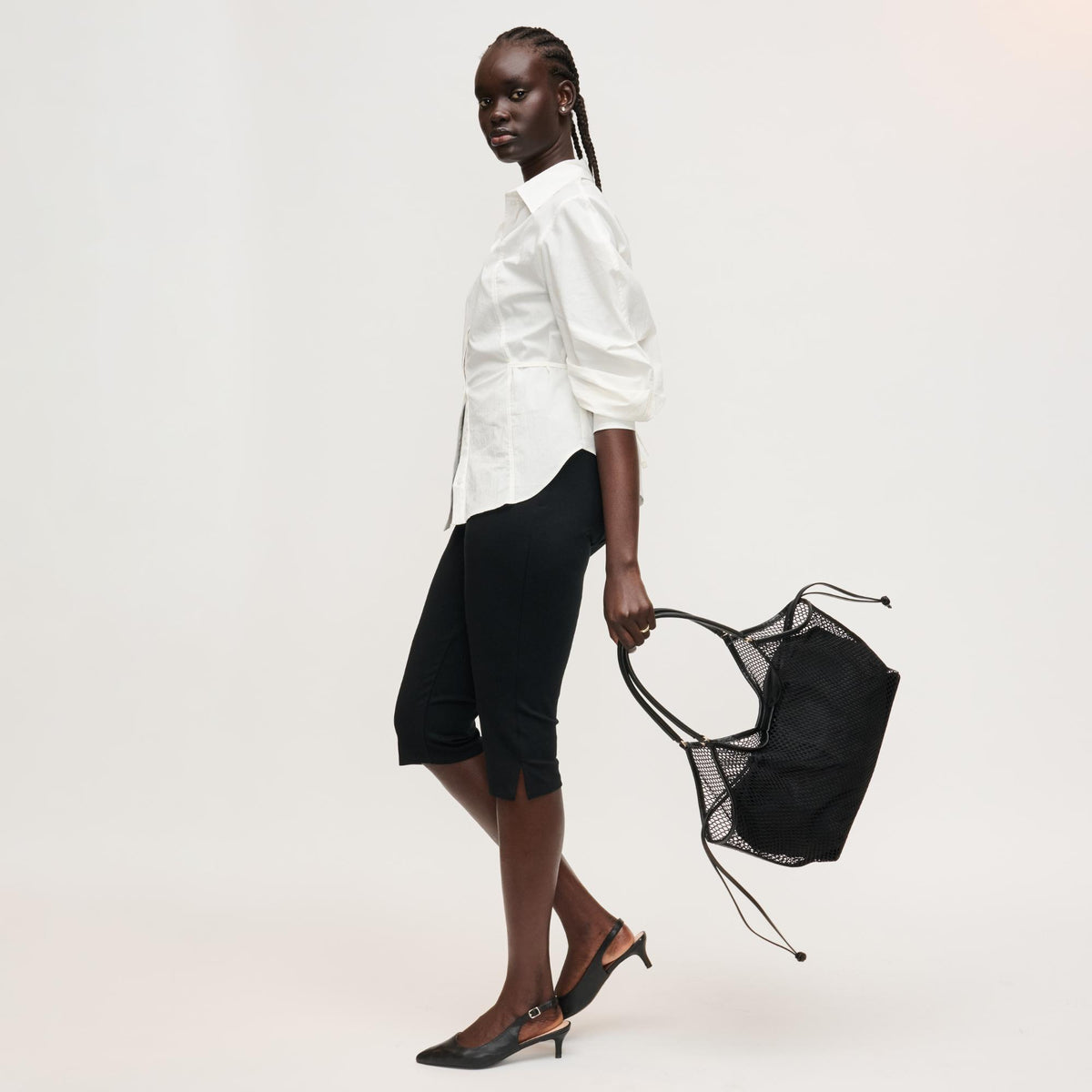 Woman wearing Black Urban Expressions Easton Tote 840504205187 View 4 | Black