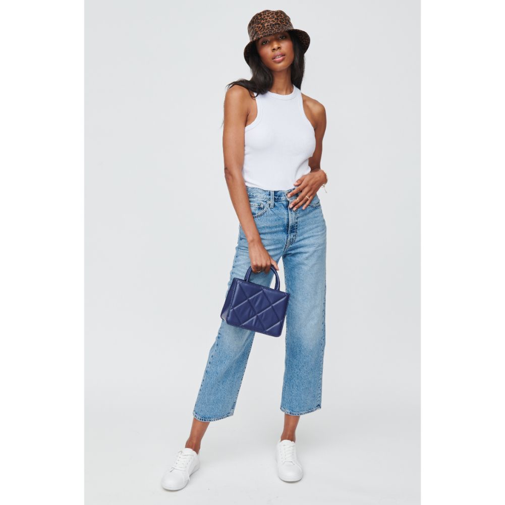 Woman wearing Midnight Urban Expressions Zoey Crossbody 840611104526 View 3 | Midnight