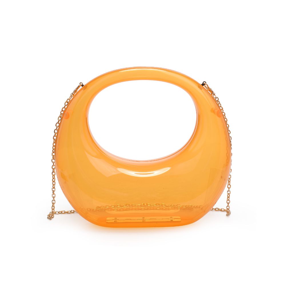 Woman wearing Neon Orange Urban Expressions Bess Evening Bag 840611116956 View 5 | Neon Orange