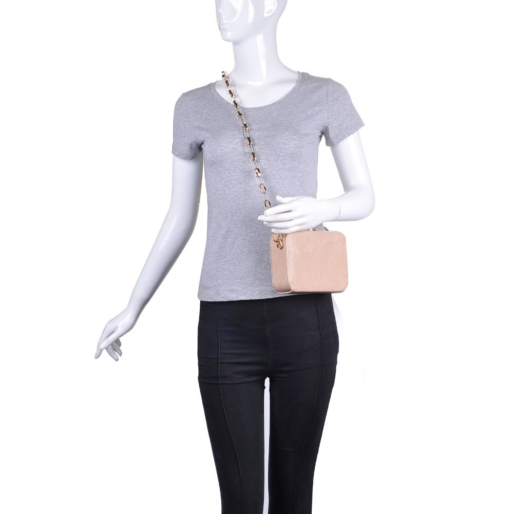 Product Image of Urban Expressions Gwen Lizard Evening Bag 840611173997 View 5 | Oatmilk