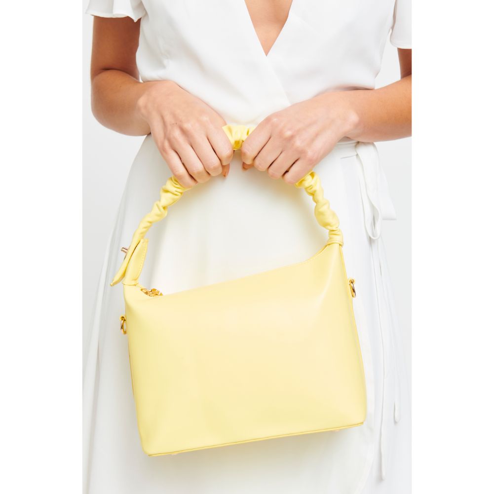 Woman wearing Lemon Urban Expressions Maddie Crossbody 840611179340 View 2 | Lemon
