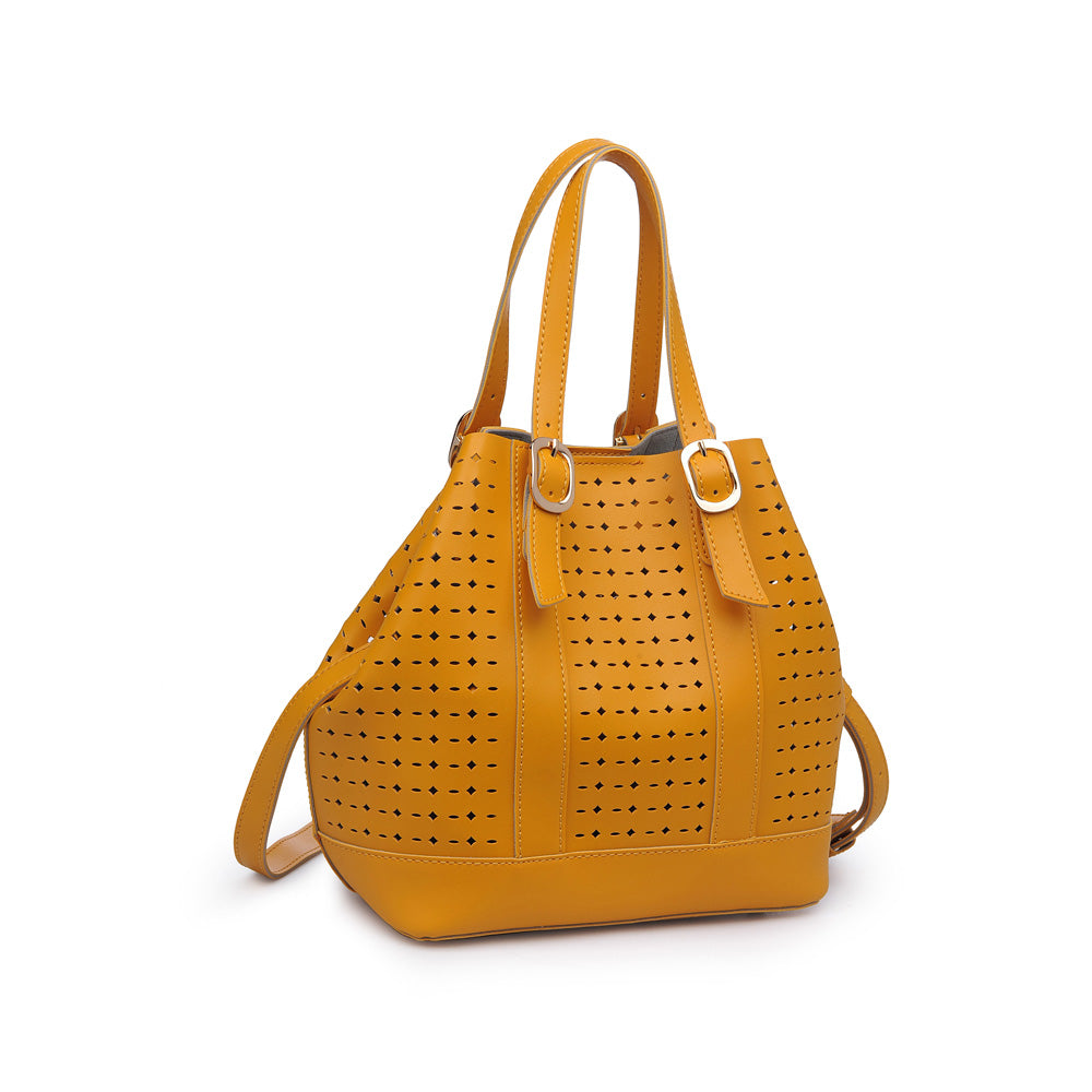 Woman wearing Mustard Urban Expressions Magnolia Tote NA-840611158864 View 6 | Mustard
