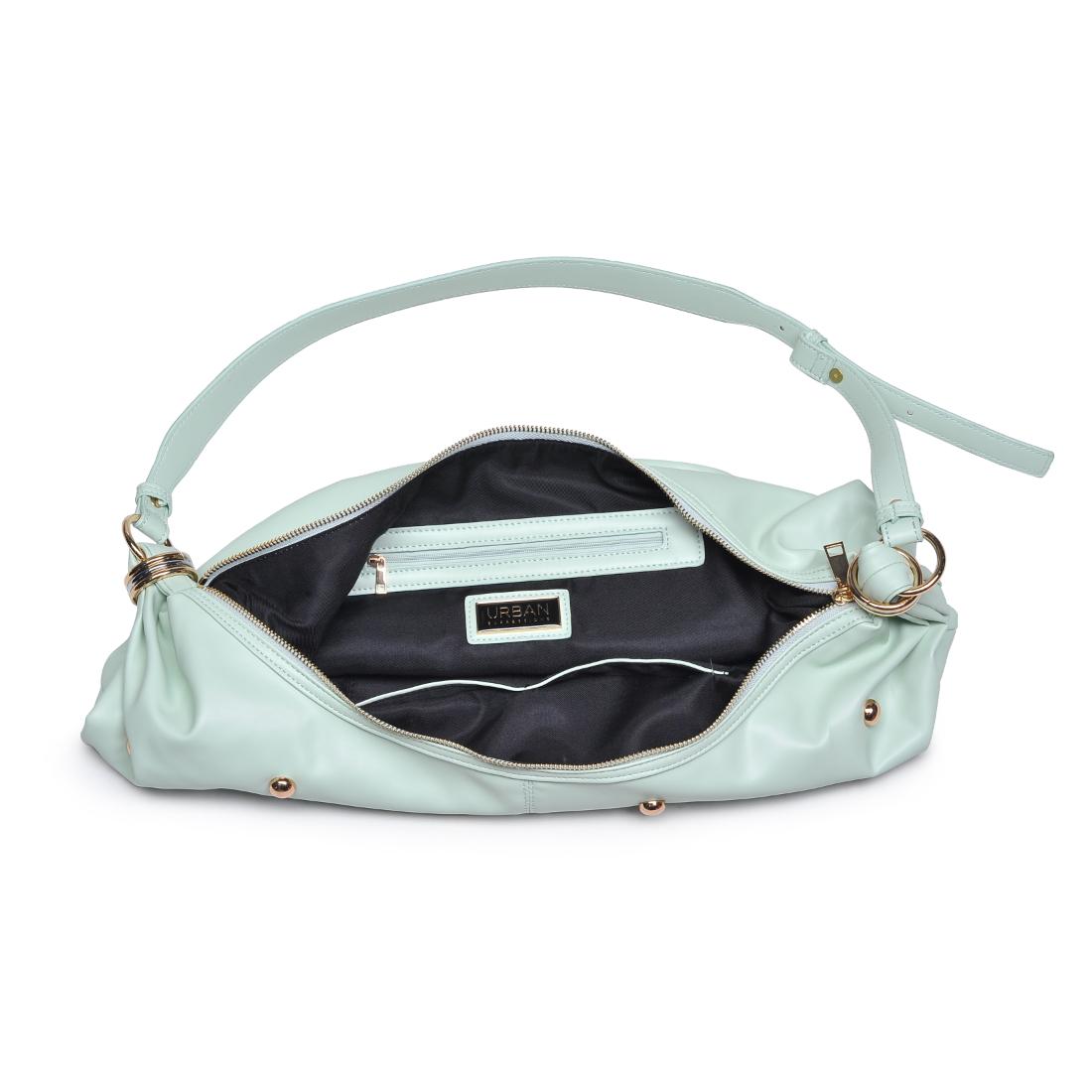 Woman wearing Pistachio Urban Expressions Bianca Hobo 840611151162 View 9 | Pistachio
