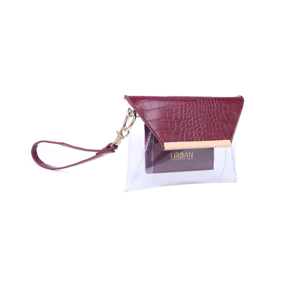 Product Image of Urban Expressions Reese - Croc Wristlet 840611163394 View 6 | Burgundy