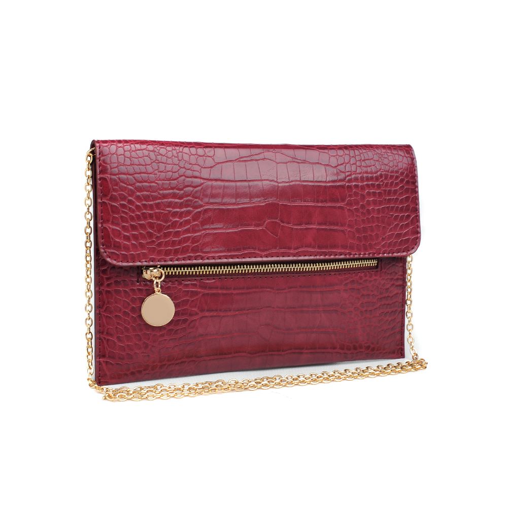 Product Image of Urban Expressions Evette Clutch 840611165527 View 2 | Burgundy