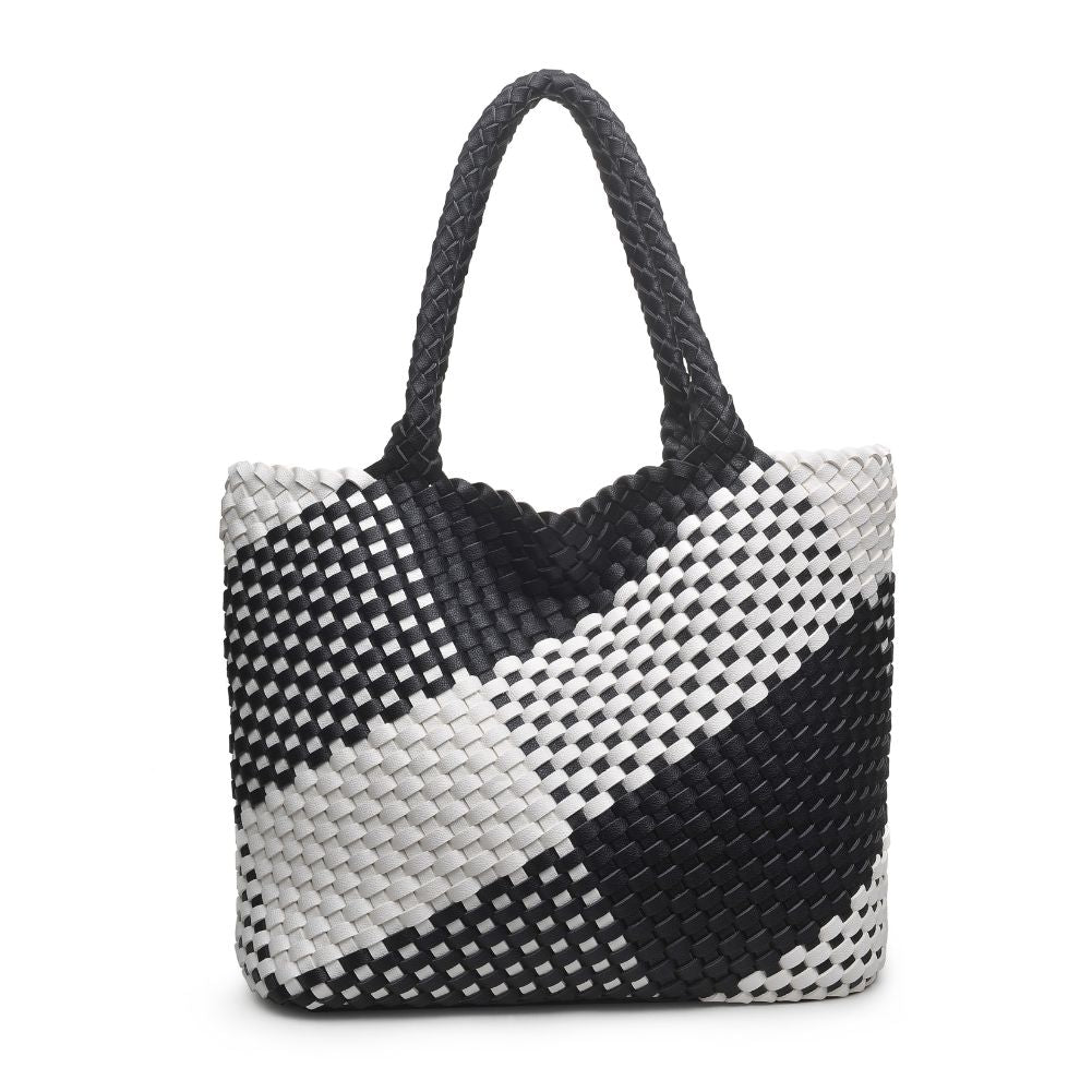 Product Image of Urban Expressions Cebu Tote 840611169587 View 3 | Black White