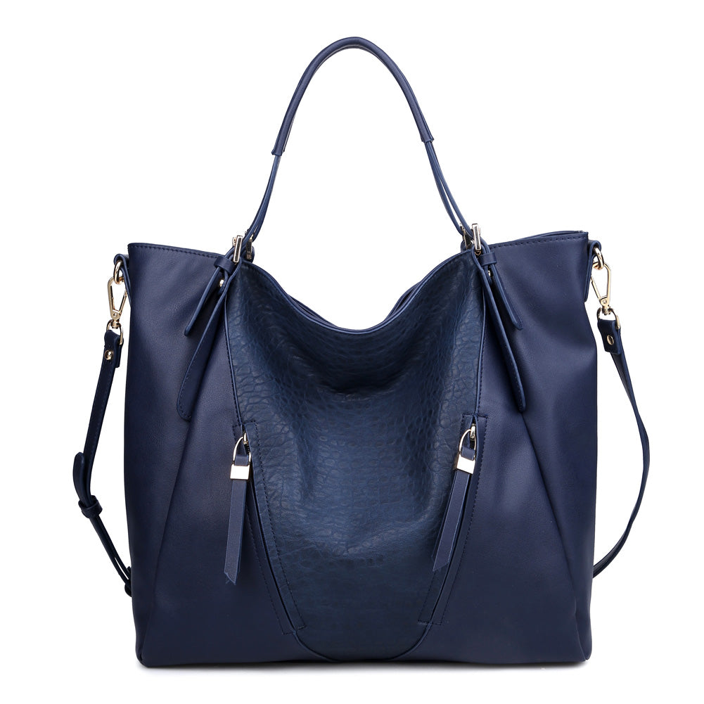 Product Image of Urban Expressions Jak Pebble Tote NA-840611155207 View 1 | Navy