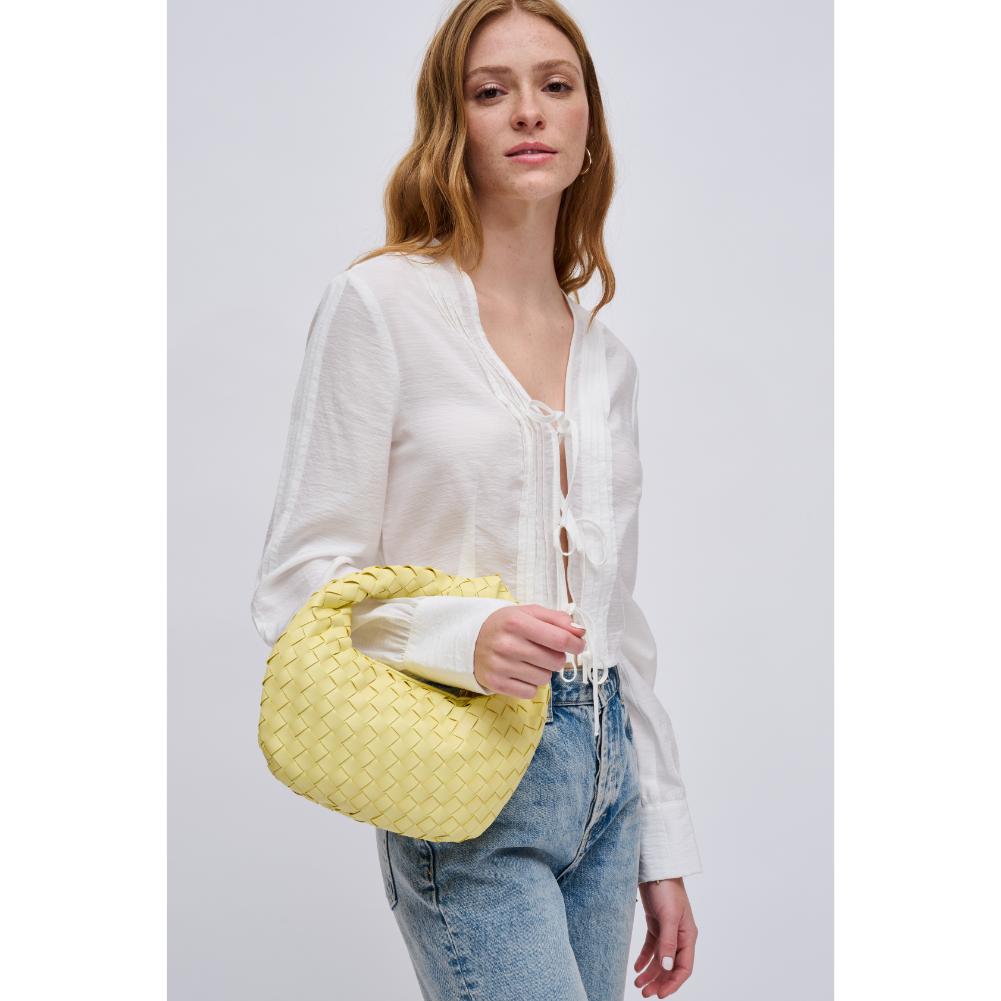 Woman wearing Butter Urban Expressions Tracy - Woven Clutch 840611121905 View 2 | Butter