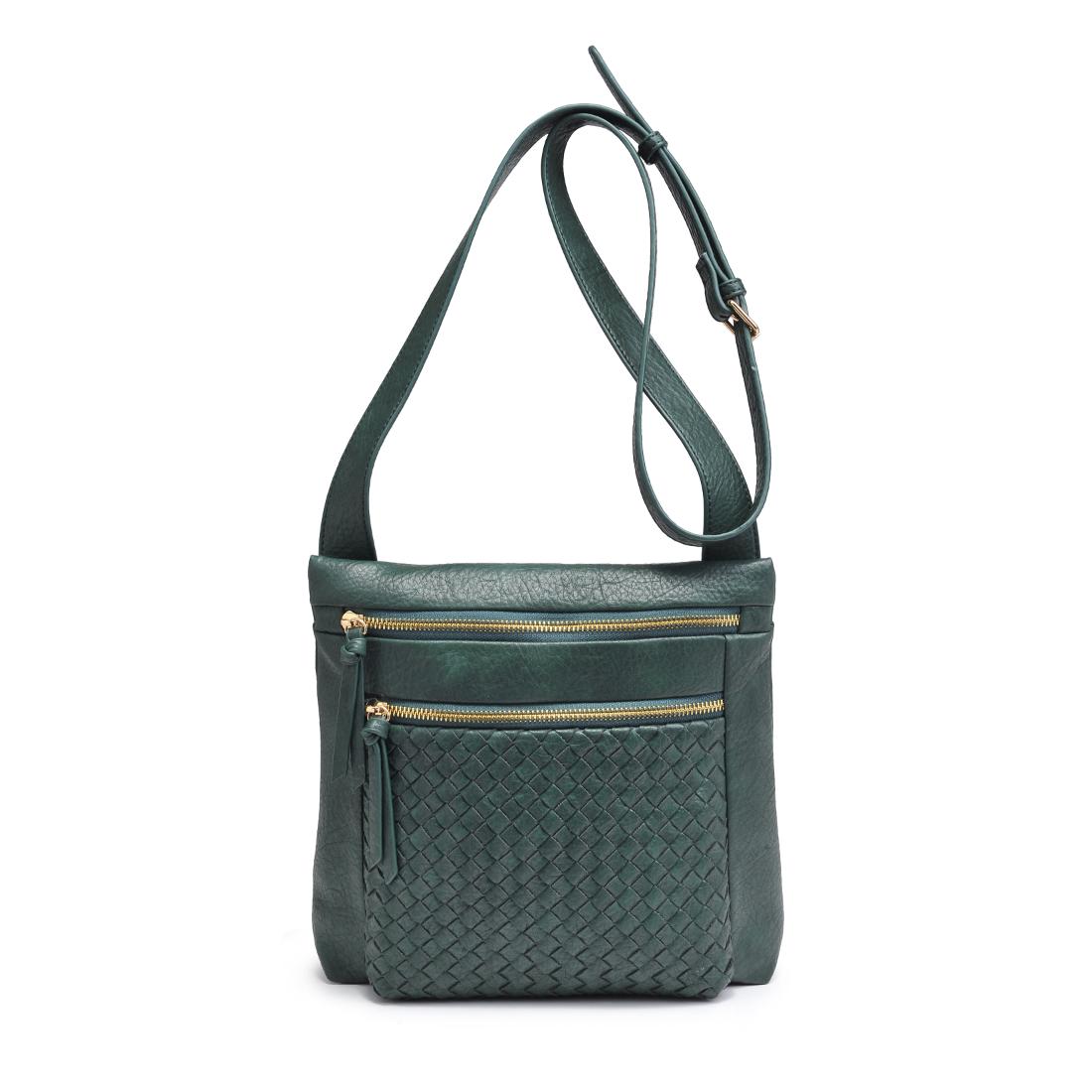 Woman wearing Emerald Urban Expressions Tessera Crossbody 840611197986 View 5 | Emerald