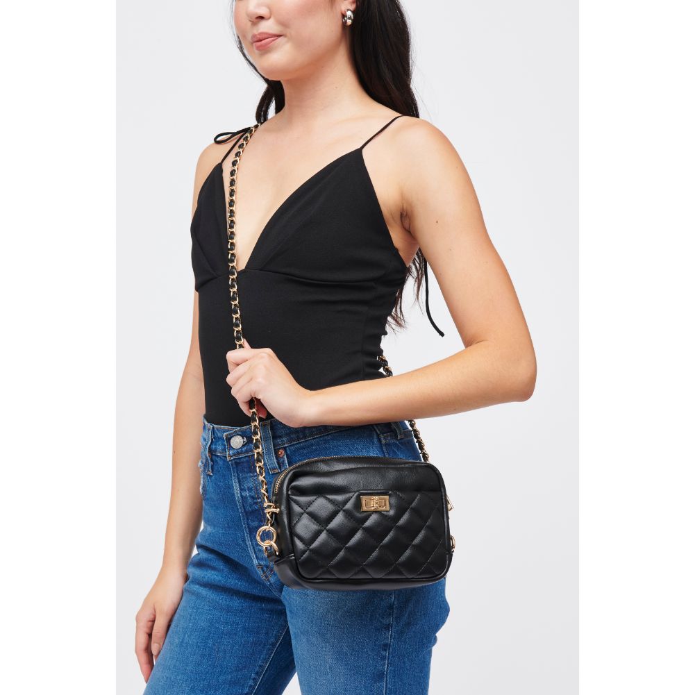 Woman wearing Black Urban Expressions Heidi Crossbody 840611185013 View 1 | Black