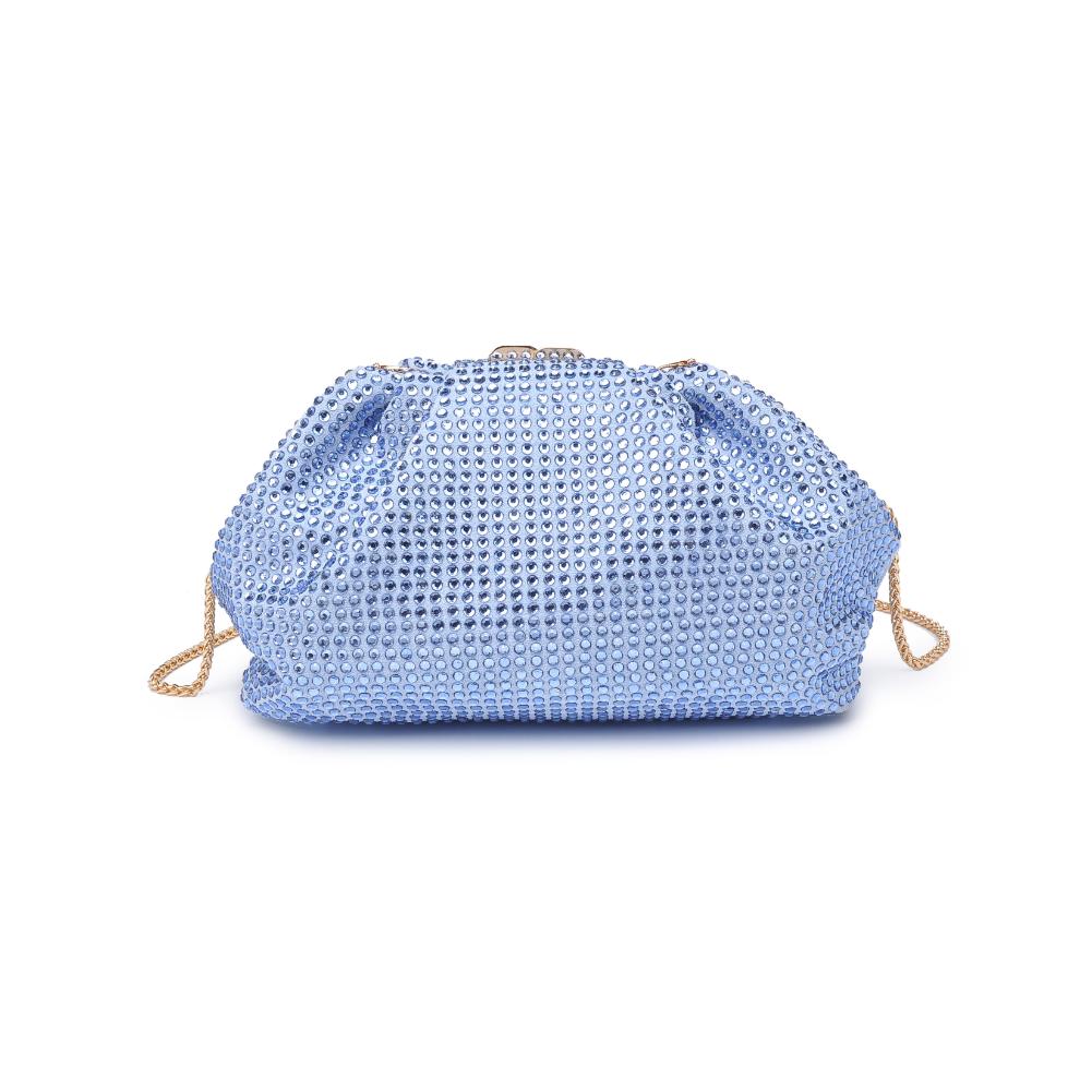 Woman wearing Sky Blue Urban Expressions Arielle Evening Bag 840611132758 View 7 | Sky Blue