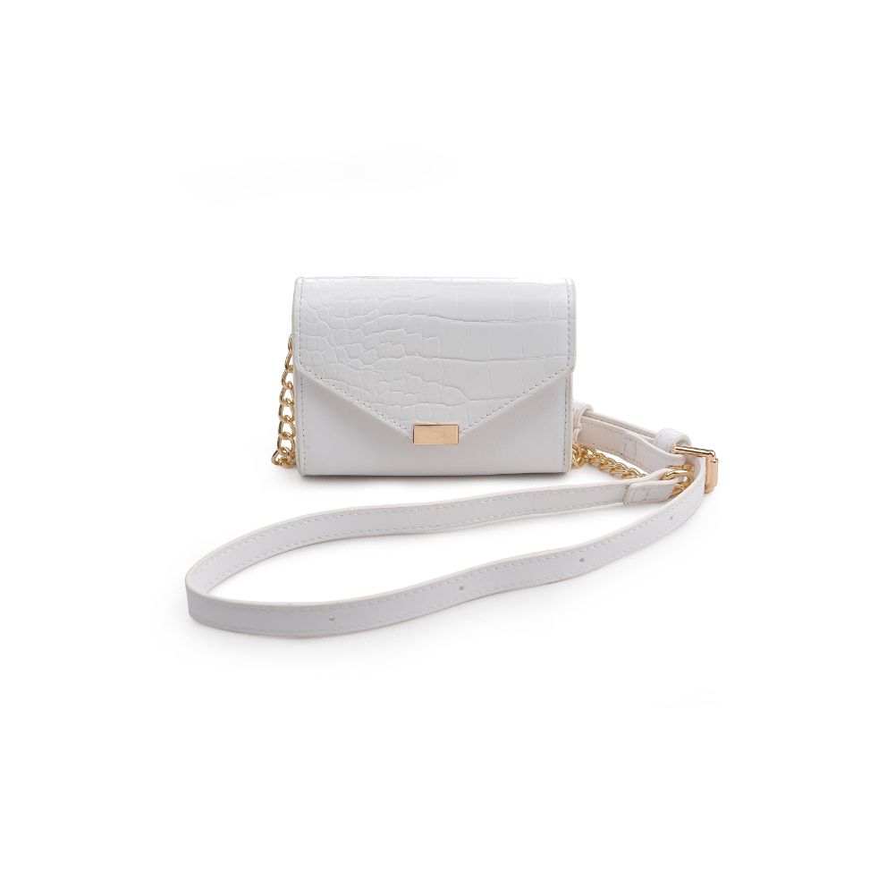 Product Image of Urban Expressions Jasmine - Croc Crossbody 840611171221 View 1 | White