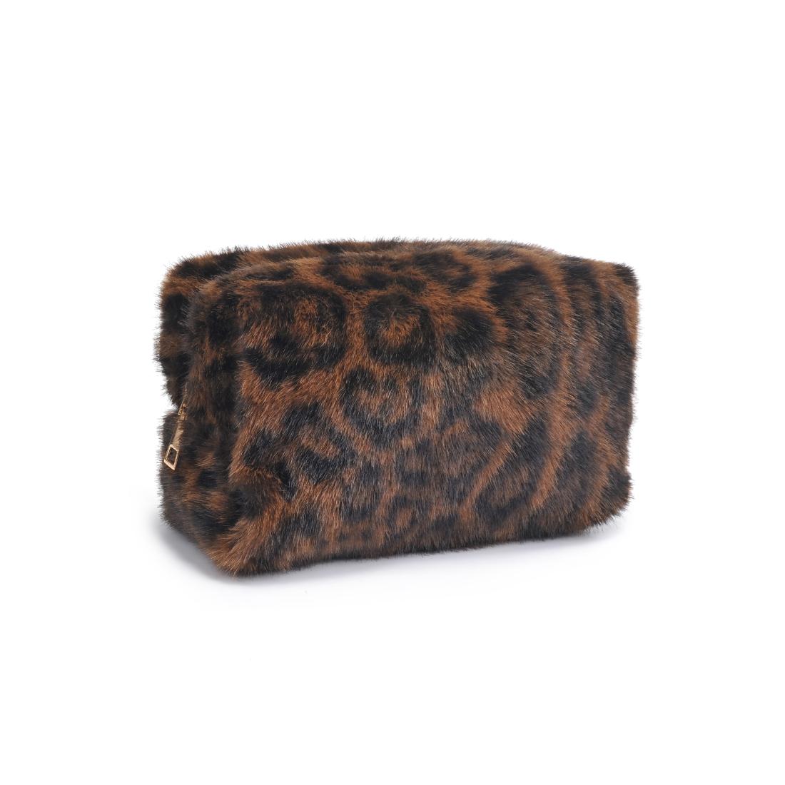 Urban Essentials Leopard Luxe Cosmetic & Travel Organizer Pouch 840611197771 View 6 | Leopard
