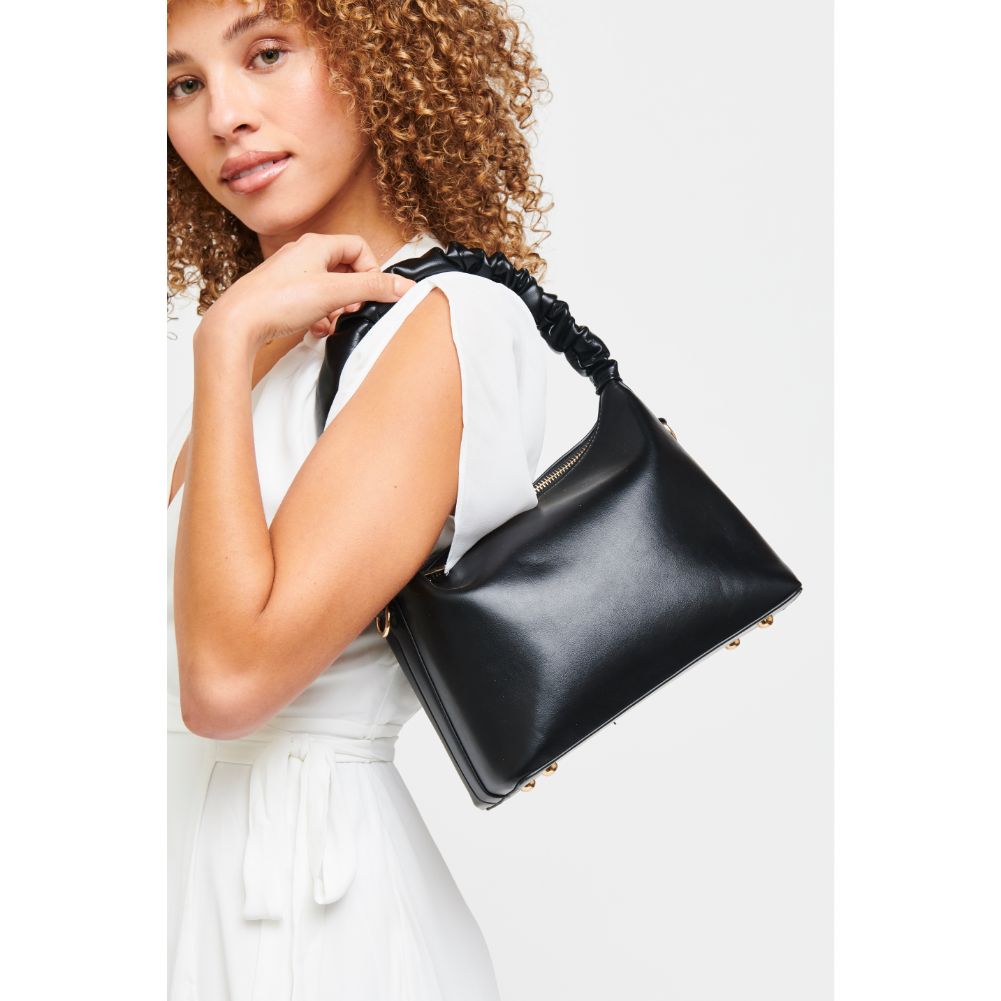 Woman wearing Black Urban Expressions Maddie Crossbody 840611179319 View 3 | Black