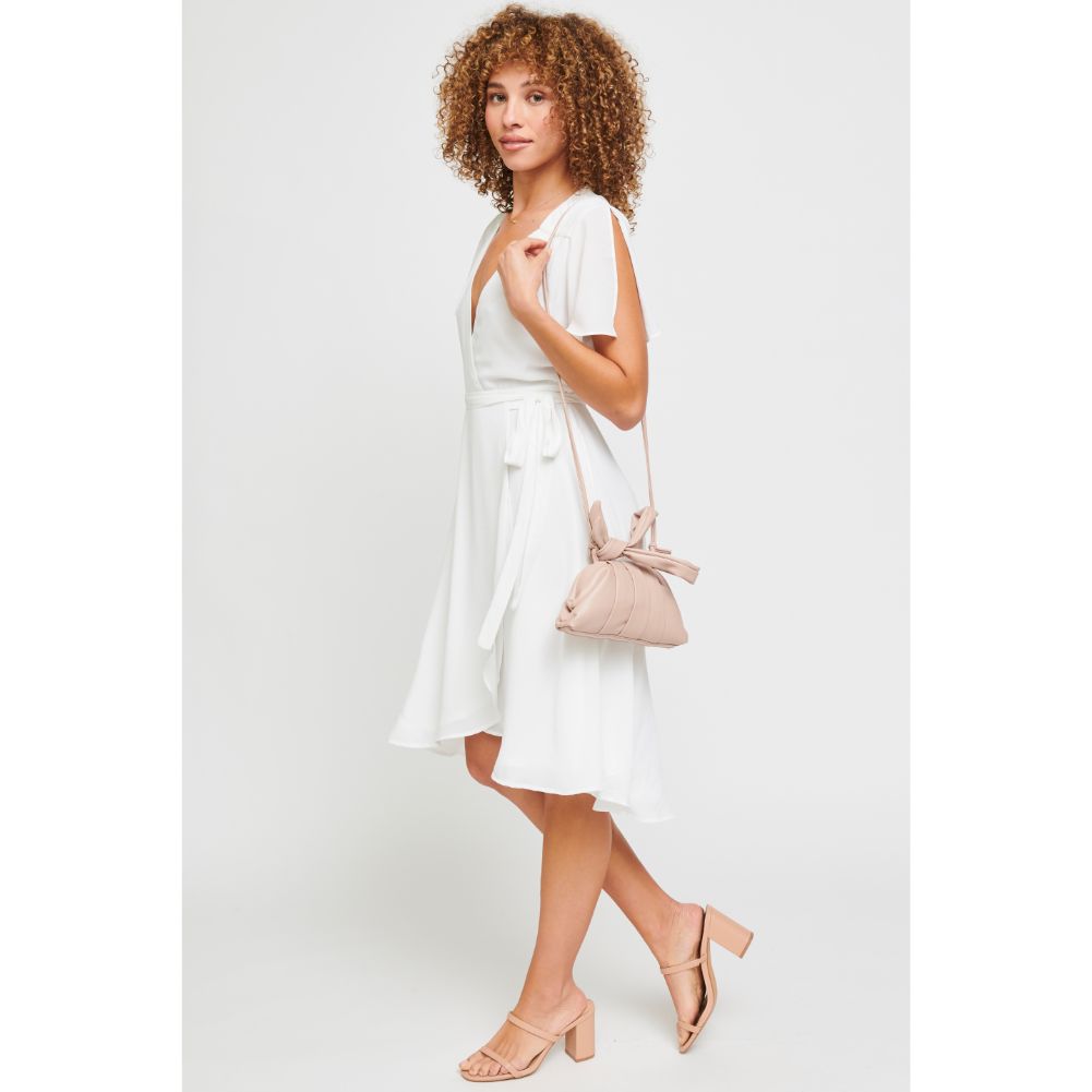 Woman wearing French Rose Urban Expressions Mona Crossbody 840611178497 View 3 | French Rose