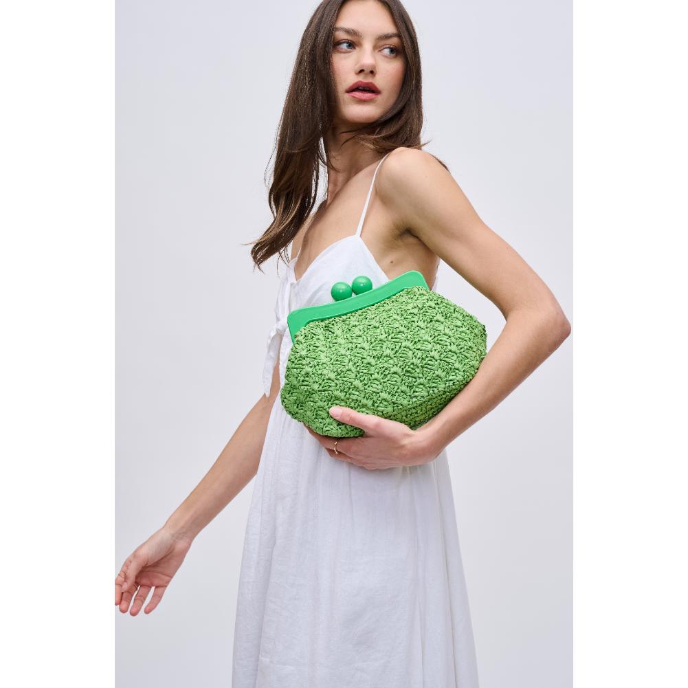 Woman wearing Green Urban Expressions Naomi Crossbody 840611119698 View 1 | Green