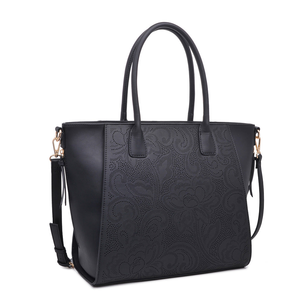 Woman wearing Black Urban Expressions Primrose Tote NA-840611158789 View 6 | Black