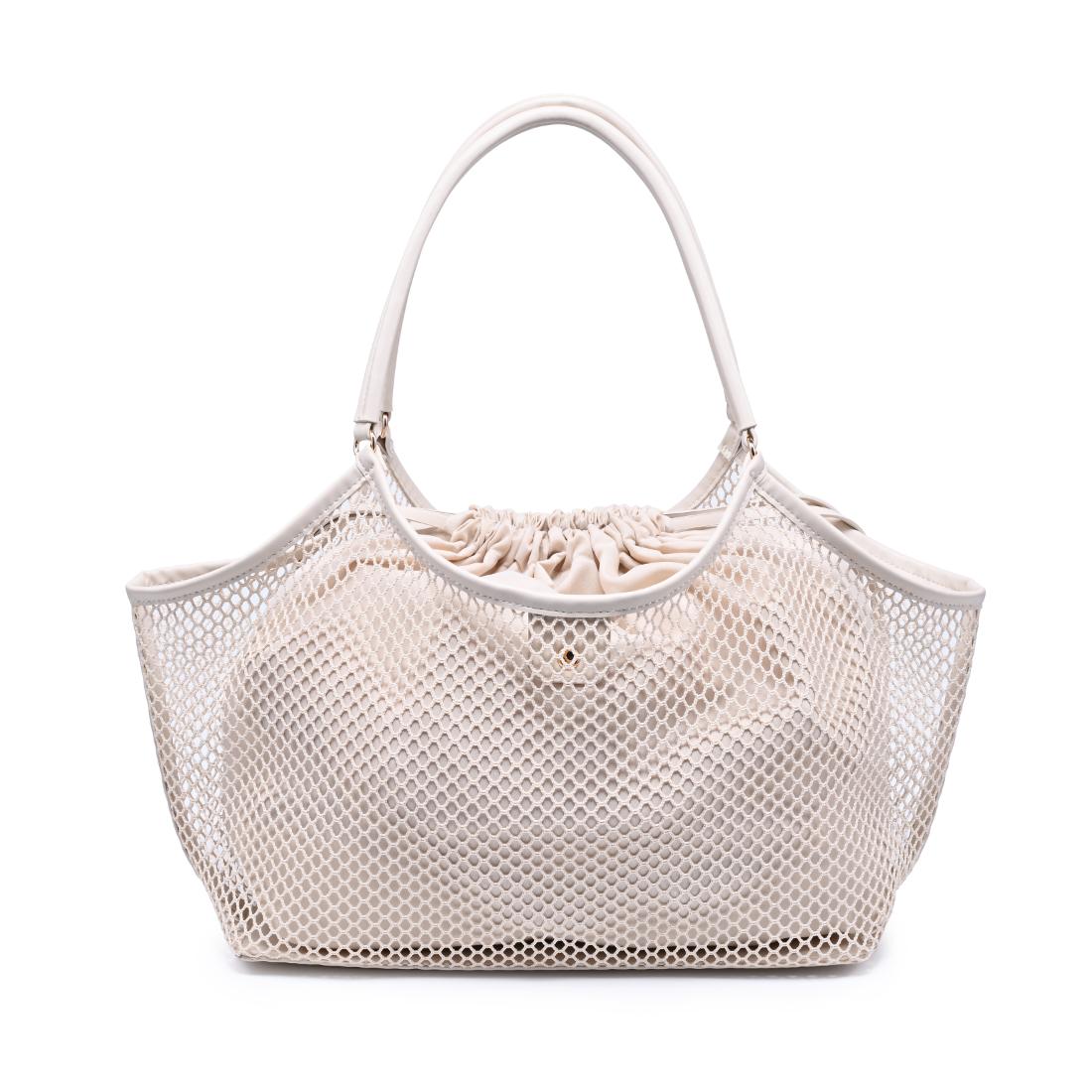 Woman wearing Ivory Urban Expressions Easton Tote 840504205194 View 7 | Ivory