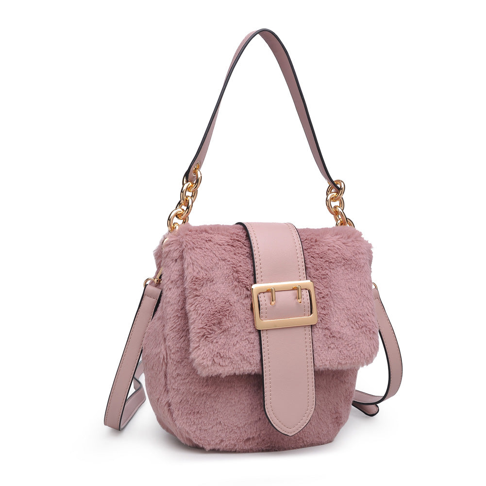 Woman wearing Blush Urban Expressions Sully Crossbody NA-840611154309 View 6 | Blush